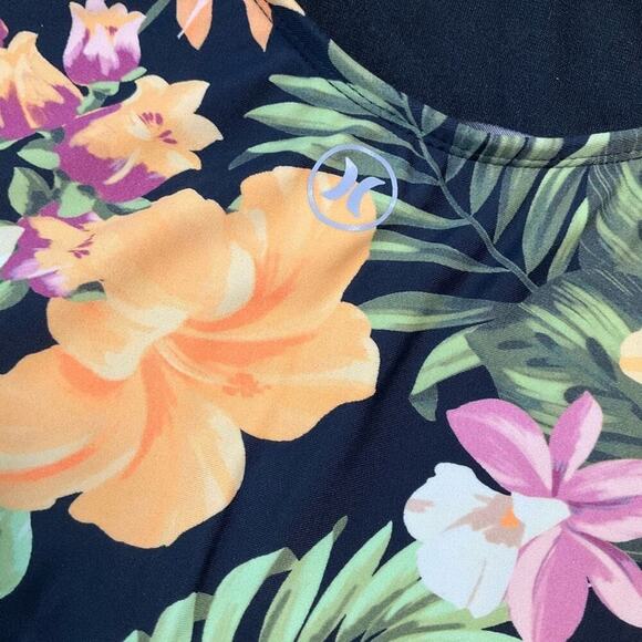 Hurley Ladies Swimsuit Floral Tropical Size Medium NWT - Picture 4 of 6